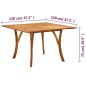 vidaXL Juego de comedor para jardín 5 piezas negro