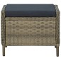 vidaXL Juego de comedor de jardín 7 piezas marrón vidaXL Juego de comedor de jardín 7 piezas marrón