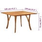 vidaXL Juego de comedor de jardín 7 piezas marrón vidaXL Juego de comedor de jardín 7 piezas marrón