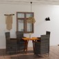 vidaXL Juego de comedor para jardín de 5 piezas gris vidaXL Juego de comedor para jardín de 5 piezas gris