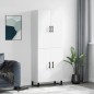 vidaXL Aparador alto madera contrachapada blanco 69,5x34x180 cm vidaXL Aparador alto madera contrachapada blanco 69,5x34x180 cm