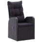 vidaXL Juego de comedor para jardín 5 piezas negro vidaXL Juego de comedor para jardín 5 piezas negro