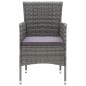 vidaXL Juego de comedor para jardín de 5 piezas gris vidaXL Juego de comedor para jardín de 5 piezas gris