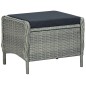 vidaXL Juego de comedor para jardín de 7 piezas gris claro vidaXL Juego de comedor para jardín de 7 piezas gris claro