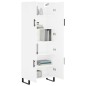 vidaXL Aparador alto madera contrachapada blanco 69,5x34x180 cm vidaXL Aparador alto madera contrachapada blanco 69,5x34x180 cm