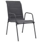vidaXL Juego de comedor para jardín 7 piezas acero gris antracita vidaXL Juego de comedor para jardín 7 piezas acero gris antracita