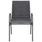 vidaXL Juego de comedor para jardín 7 piezas acero gris antracita vidaXL Juego de comedor para jardín 7 piezas acero gris antracita