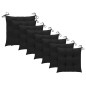 vidaXL Sillas apilables de jardín 8 uds madera de teca con cojines vidaXL Sillas apilables de jardín 8 uds madera de teca con cojines