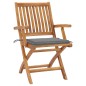 vidaXL Sillas de jardín plegables 8 uds madera maciza teca con cojines vidaXL Sillas de jardín plegables 8 uds madera maciza teca con cojines
