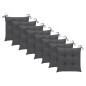 vidaXL Sillas de jardín plegables 8 uds madera maciza teca con cojines vidaXL Sillas de jardín plegables 8 uds madera maciza teca con cojines