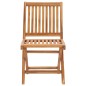 vidaXL Sillas de jardín plegables 6 uds madera maciza teca con cojines vidaXL Sillas de jardín plegables 6 uds madera maciza teca con cojines