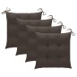 vidaXL Sillas de jardín plegables 4 uds madera maciza teca con cojines vidaXL Sillas de jardín plegables 4 uds madera maciza teca con cojines