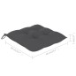 vidaXL Sillas de jardín 8 uds teca maciza con cojines gris antracita vidaXL Sillas de jardín 8 uds teca maciza con cojines gris antracita