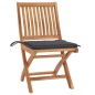 vidaXL Sillas de jardín plegables 8 uds madera maciza teca con cojines vidaXL Sillas de jardín plegables 8 uds madera maciza teca con cojines