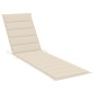 vidaXL Tumbonas 2 uds madera maciza de teca con cojín color crema vidaXL Tumbonas 2 uds madera maciza de teca con cojín color crema
