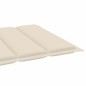vidaXL Tumbonas 2 uds madera maciza de teca con cojín color crema vidaXL Tumbonas 2 uds madera maciza de teca con cojín color crema