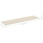 vidaXL Tumbonas 2 uds madera maciza de teca con cojín color crema vidaXL Tumbonas 2 uds madera maciza de teca con cojín color crema