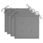 vidaXL Sillas de jardín apilables 4 uds madera maciza teca con cojines vidaXL Sillas de jardín apilables 4 uds madera maciza teca con cojines