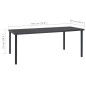 vidaXL Juego de comedor de jardín 11 piezas acero vidaXL Juego de comedor de jardín 11 piezas acero