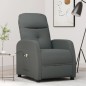 vidaXL Sillón de masaje eléctrico tela gris oscuro vidaXL Sillón de masaje eléctrico tela gris oscuro