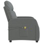 vidaXL Sillón de masaje eléctrico tela gris oscuro vidaXL Sillón de masaje eléctrico tela gris oscuro