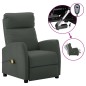 vidaXL Sillón de masaje eléctrico cuero sintético gris