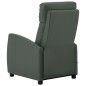 vidaXL Sillón de masaje eléctrico cuero sintético gris
