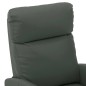 vidaXL Sillón de masaje eléctrico cuero sintético gris