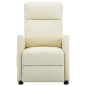 vidaXL Sillón de masaje eléctrico cuero sintético crema vidaXL Sillón de masaje eléctrico cuero sintético crema