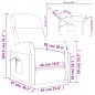 vidaXL Sillón de masaje eléctrico cuero sintético crema vidaXL Sillón de masaje eléctrico cuero sintético crema