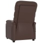 vidaXL Sillón de masaje eléctrico cuero sintético marrón vidaXL Sillón de masaje eléctrico cuero sintético marrón