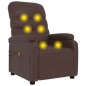 vidaXL Sillón de masaje eléctrico cuero sintético marrón vidaXL Sillón de masaje eléctrico cuero sintético marrón