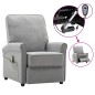 vidaXL Sillón de masaje eléctrico tela gris claro vidaXL Sillón de masaje eléctrico tela gris claro