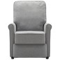 vidaXL Sillón de masaje eléctrico tela gris claro vidaXL Sillón de masaje eléctrico tela gris claro