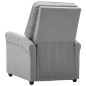 vidaXL Sillón de masaje eléctrico tela gris claro vidaXL Sillón de masaje eléctrico tela gris claro
