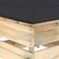 vidaXL Otomana seccional con cojín madera impregnada verde vidaXL Otomana seccional con cojín madera impregnada verde