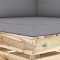 vidaXL Sofá de esquina seccional con cojines madera impregnada verde vidaXL Sofá de esquina seccional con cojines madera impregnada verde