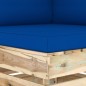 vidaXL Sofá de esquina seccional con cojines madera impregnada verde vidaXL Sofá de esquina seccional con cojines madera impregnada verde
