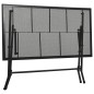 vidaXL Juego de muebles de comedor de jardín 7 piezas acero antracita vidaXL Juego de muebles de comedor de jardín 7 piezas acero antracita