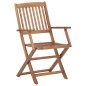 vidaXL Sillas de jardín plegables 8 uds y cojines madera maciza acacia vidaXL Sillas de jardín plegables 8 uds y cojines madera maciza acacia