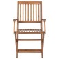 vidaXL Sillas de jardín plegables 8 uds y cojines madera maciza acacia vidaXL Sillas de jardín plegables 8 uds y cojines madera maciza acacia