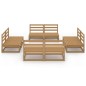 vidaXL Muebles de jardín 8 piezas marrón miel madera madera de pino vidaXL Muebles de jardín 8 piezas marrón miel madera madera de pino