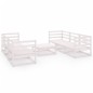 vidaXL Set de salón de jardín de 7 pzas blanco madera maciza de pino vidaXL Set de salón de jardín de 7 pzas blanco madera maciza de pino