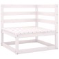 vidaXL Set de salón de jardín de 9 pzas blanco madera maciza de pino vidaXL Set de salón de jardín de 9 pzas blanco madera maciza de pino