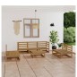 vidaXL Muebles de jardín 8 piezas marrón miel madera madera de pino vidaXL Muebles de jardín 8 piezas marrón miel madera madera de pino