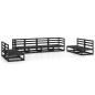 vidaXL Juego de muebles de jardín 8 piezas negro madera maciza de pino vidaXL Juego de muebles de jardín 8 piezas negro madera maciza de pino
