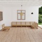vidaXL Muebles de jardín 7 piezas marrón miel madera maciza de pino vidaXL Muebles de jardín 7 piezas marrón miel madera maciza de pino