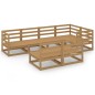 vidaXL Muebles de jardín 7 piezas marrón miel madera maciza de pino vidaXL Muebles de jardín 7 piezas marrón miel madera maciza de pino