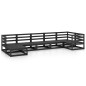 vidaXL Juego de muebles de jardín 7 piezas negro madera maciza de pino vidaXL Juego de muebles de jardín 7 piezas negro madera maciza de pino