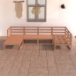 vidaXL Muebles de jardín 6 piezas marrón miel madera maciza de pino vidaXL Muebles de jardín 6 piezas marrón miel madera maciza de pino